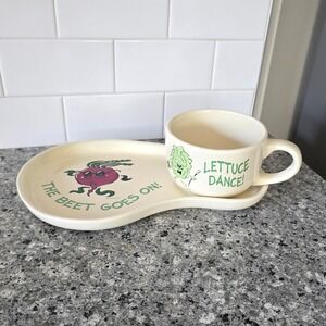 WMG Veggie Soup Sandwich Set Cream The Beet Goes On Lettuce Dance Vintage 2003
